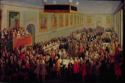 Feast Given After the Coronation of Louis XV at the Palais Archiepiscopal in Rheims by Pierre Denis Martin